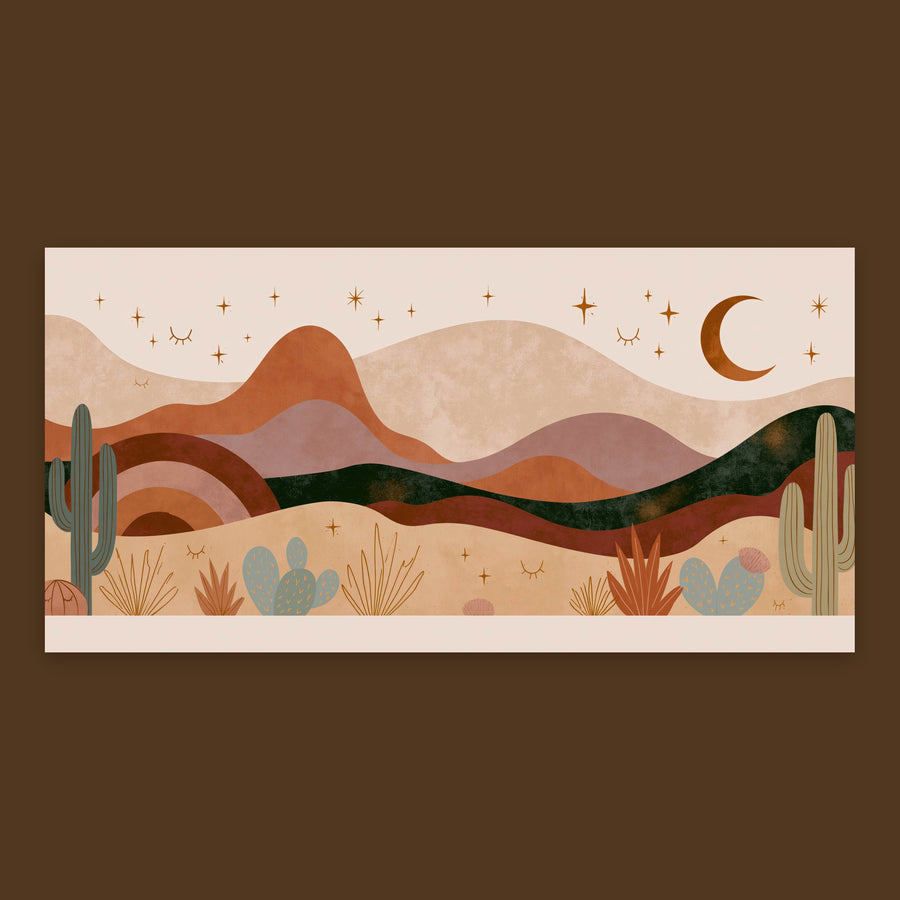 Desert Night Mountains – Landscape Wall Art
