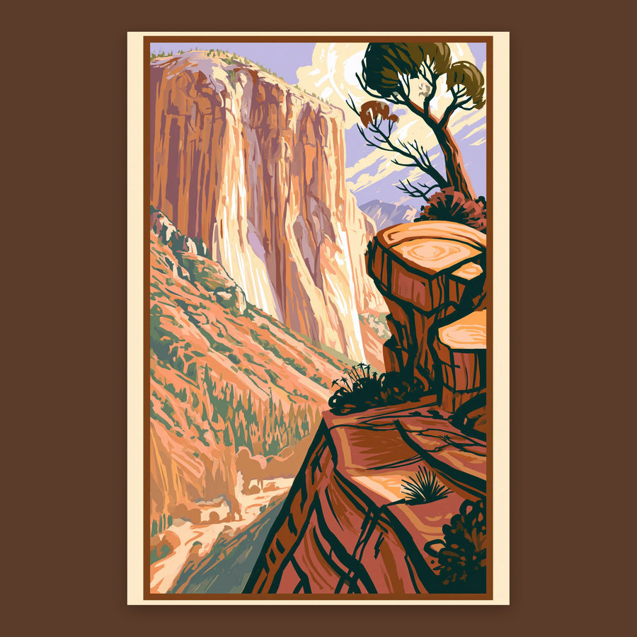 Red Rock Canyon Poster – Landscape Wall Art
