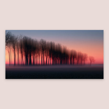 Bare Trees at Sunset flat lay