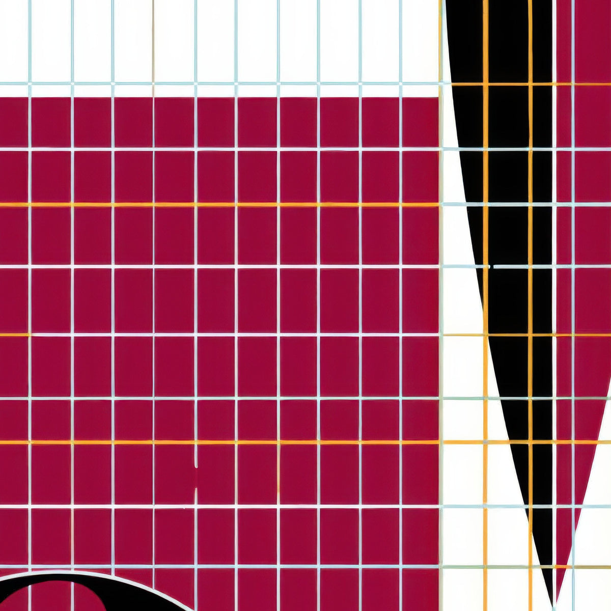 Geometric Retro Tape Deck Abstract close-up detail