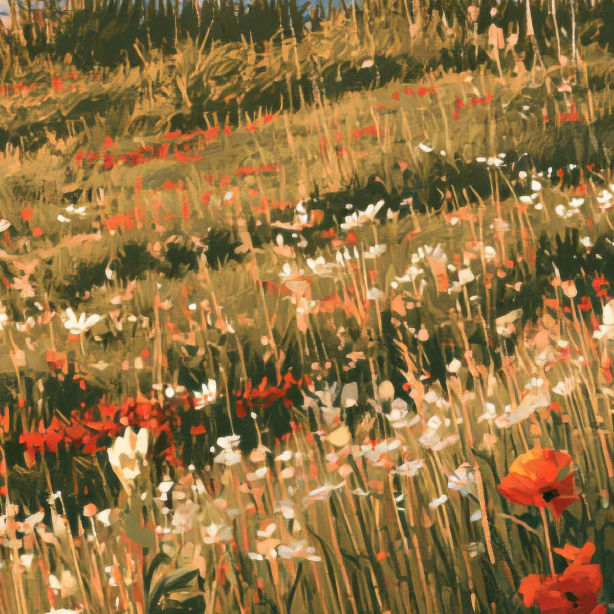Snowy Peak Wildflower Meadow close-up detail