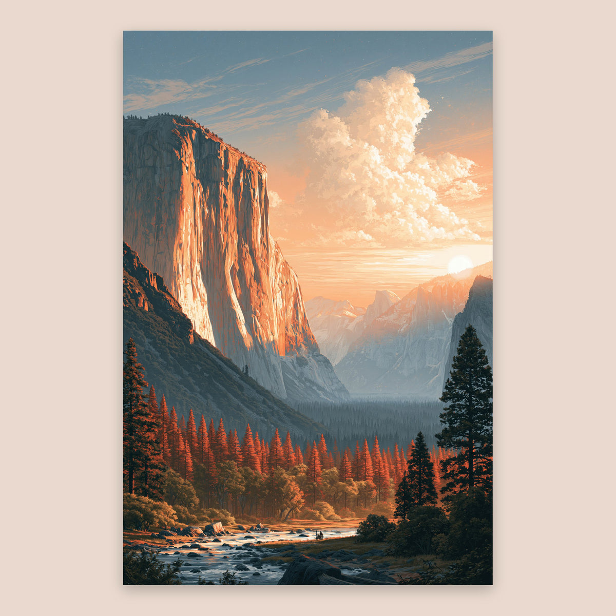 El Capitan at Sunset flat lay