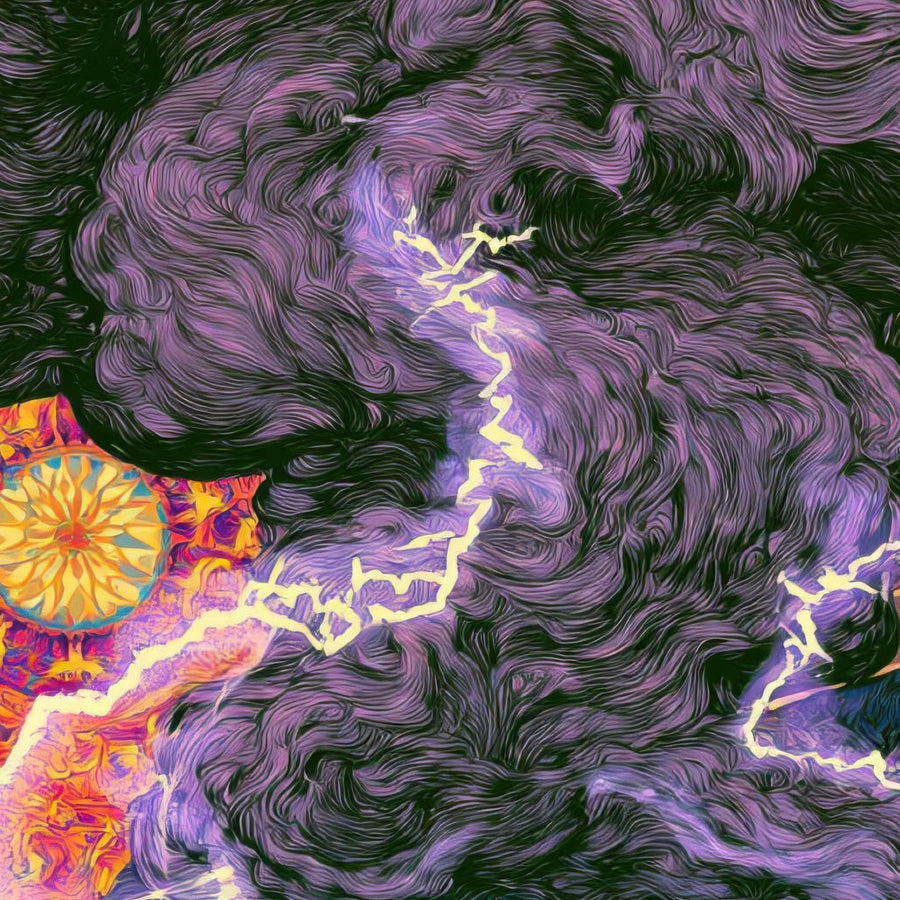 Ride Into the Sunrise – Psychedelic Wall Art