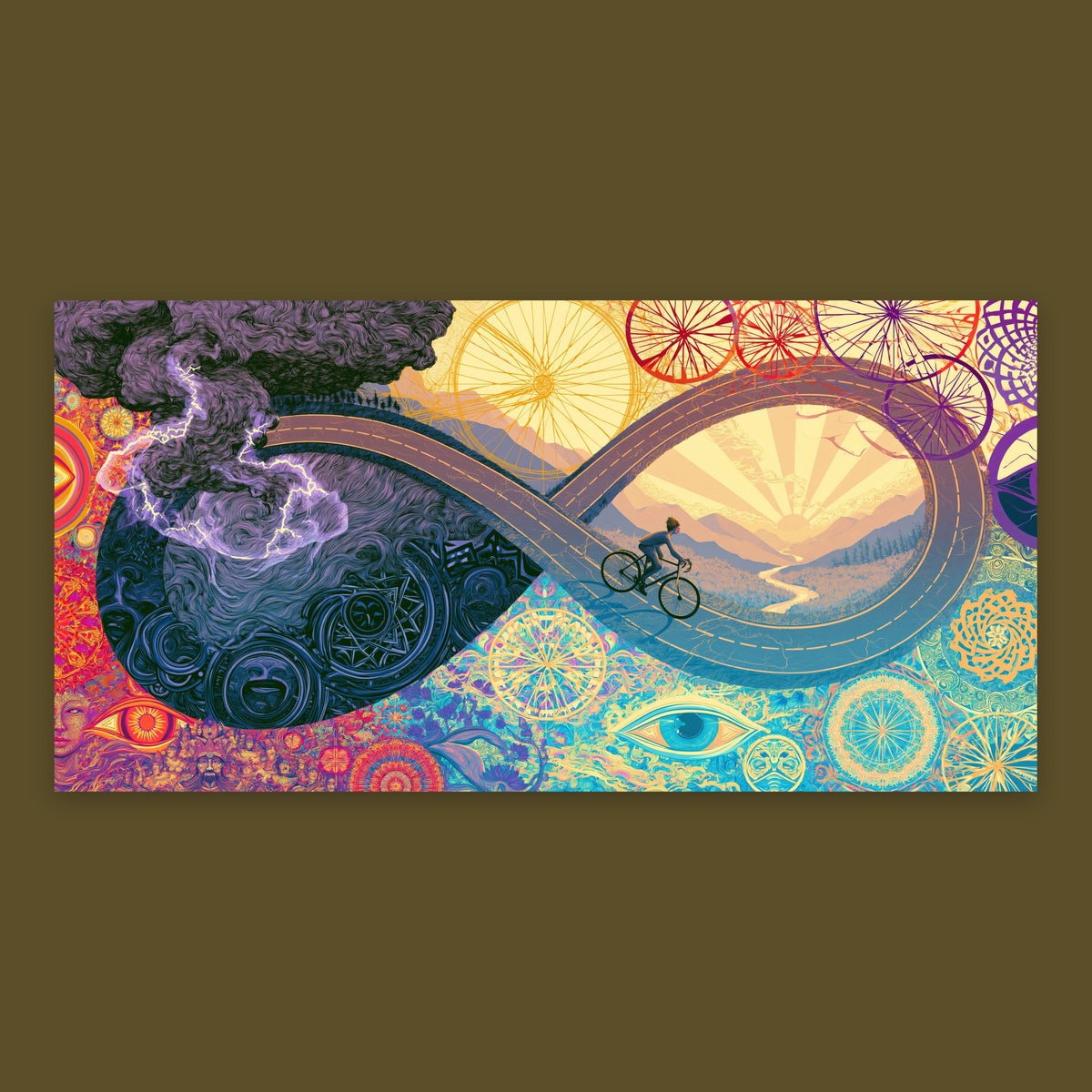 Ride Into the Sunrise flat lay