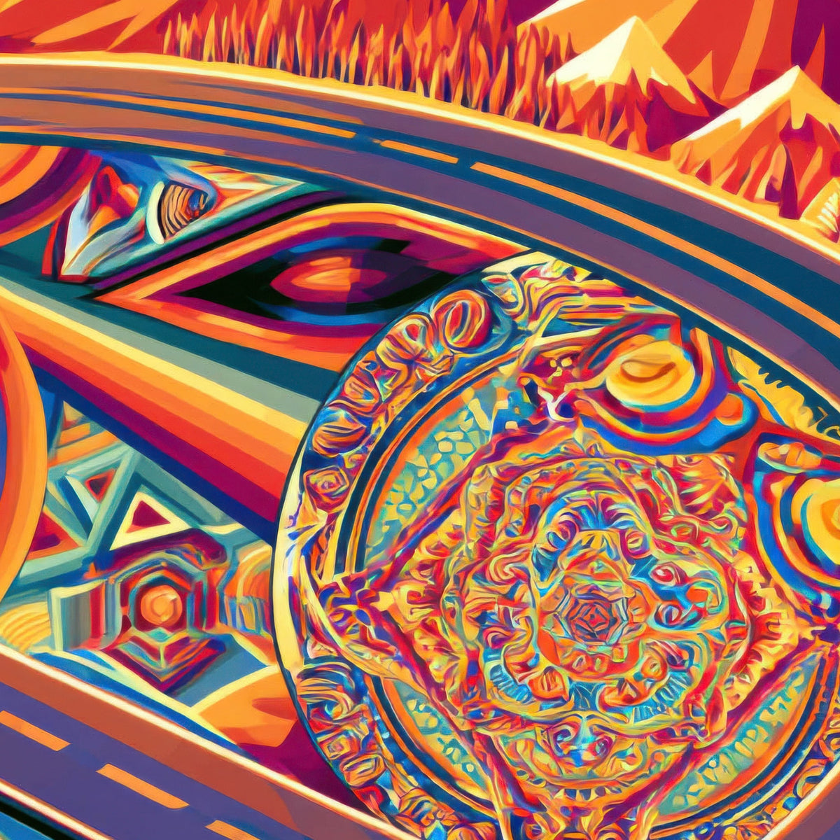 Canyon of Medallions – Psychedelic Wall Art