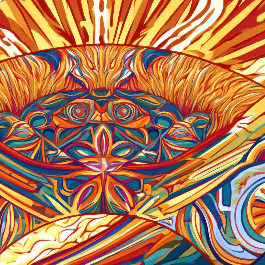 Pyramid Peaks – Psychedelic Wall Art
