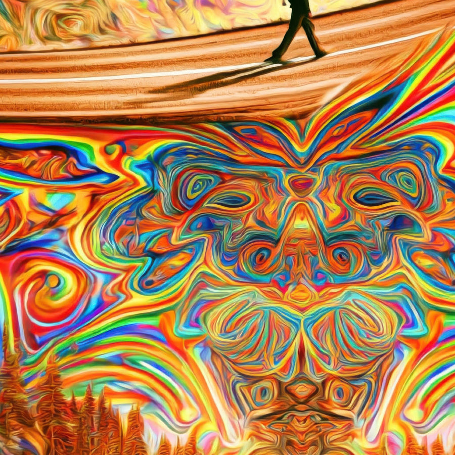 Winter to Summer Crossing – Psychedelic Wall Art