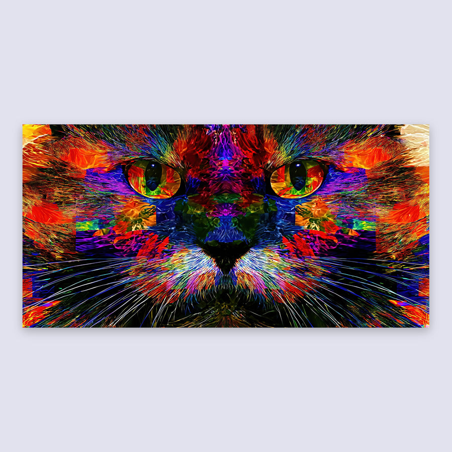 Neon Cat Eyes – Psychedelic Wall Art