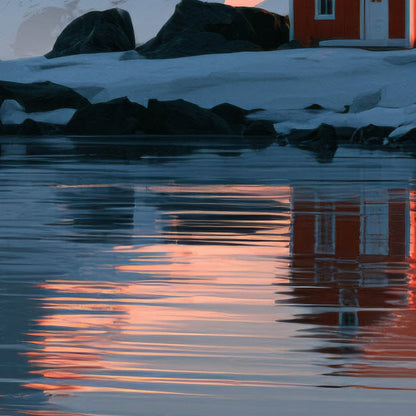 Scandinavian Coastline close-up detail
