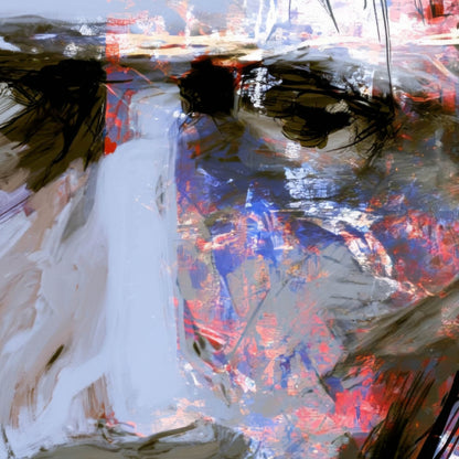Olive and Red Portrait close-up detail