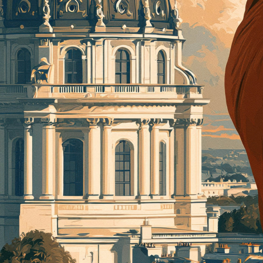 Parisian Balcony at Moonrise – Travel Wall Art