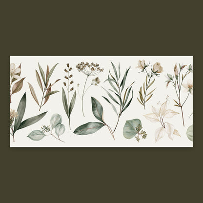 Old Herbarium Page flat lay