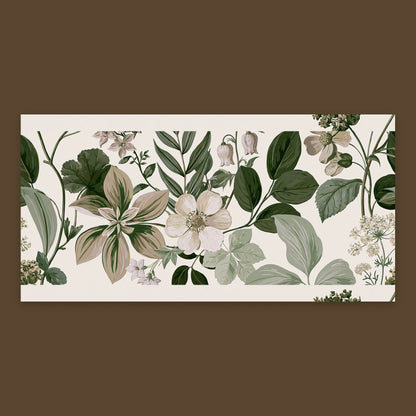 Vintage Floral Botanical Study flat lay
