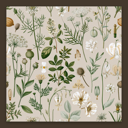 Wildflower Botanical Scatter Print flat lay