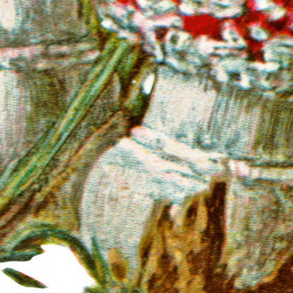 Vintage Fly Agaric Mushroom Plate close-up detail