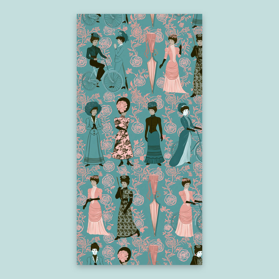 Vintage Victorian Ladies Pattern – Vintage Illustration Wall Art