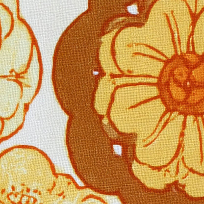 Retro 70s Floral Pattern close-up detail