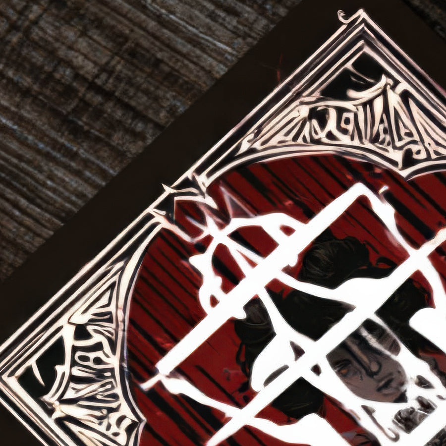 Gothic Tarot Cards on a Wood Table – Vamp Romantic Wall Art