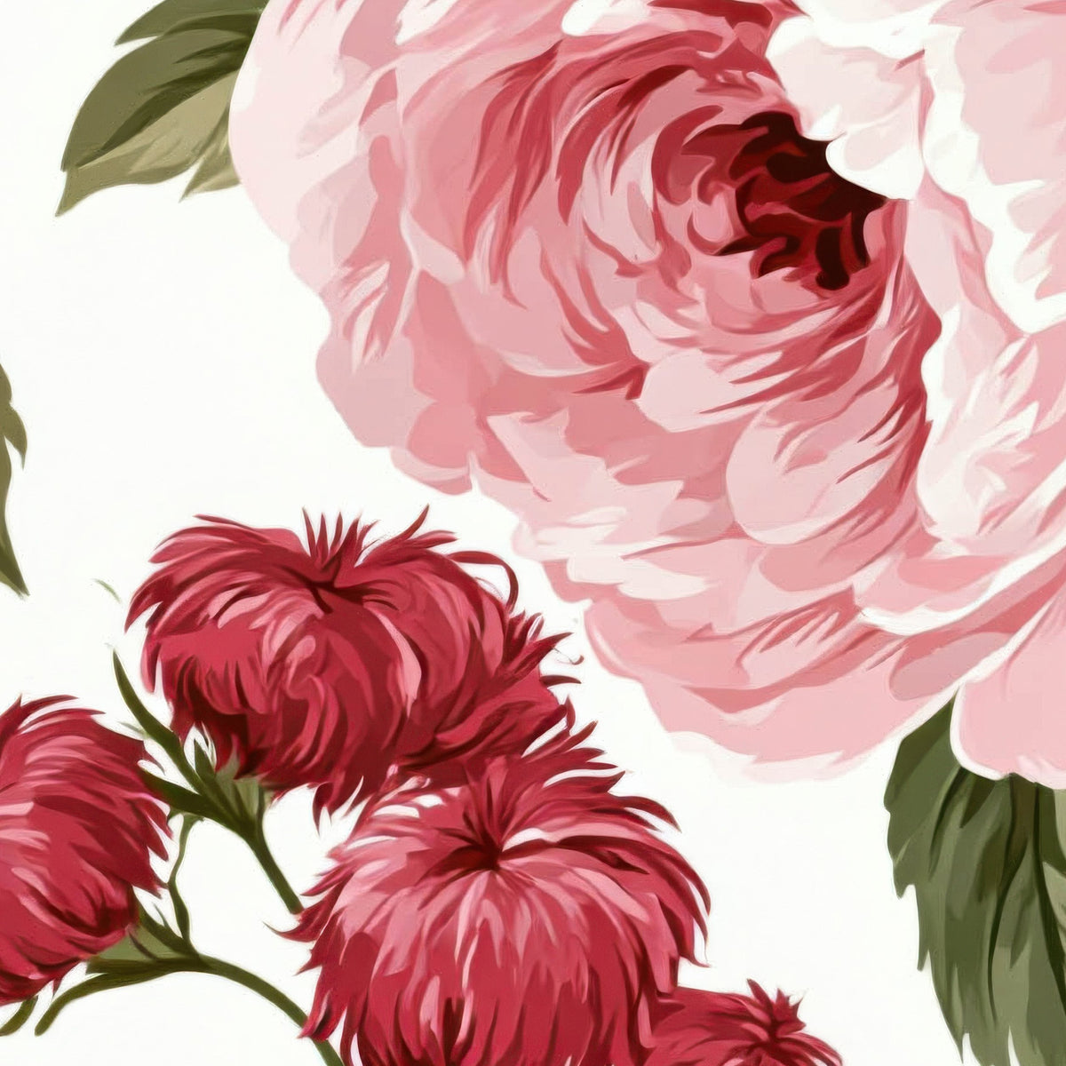 Dense Pink Rose Pattern close-up detail