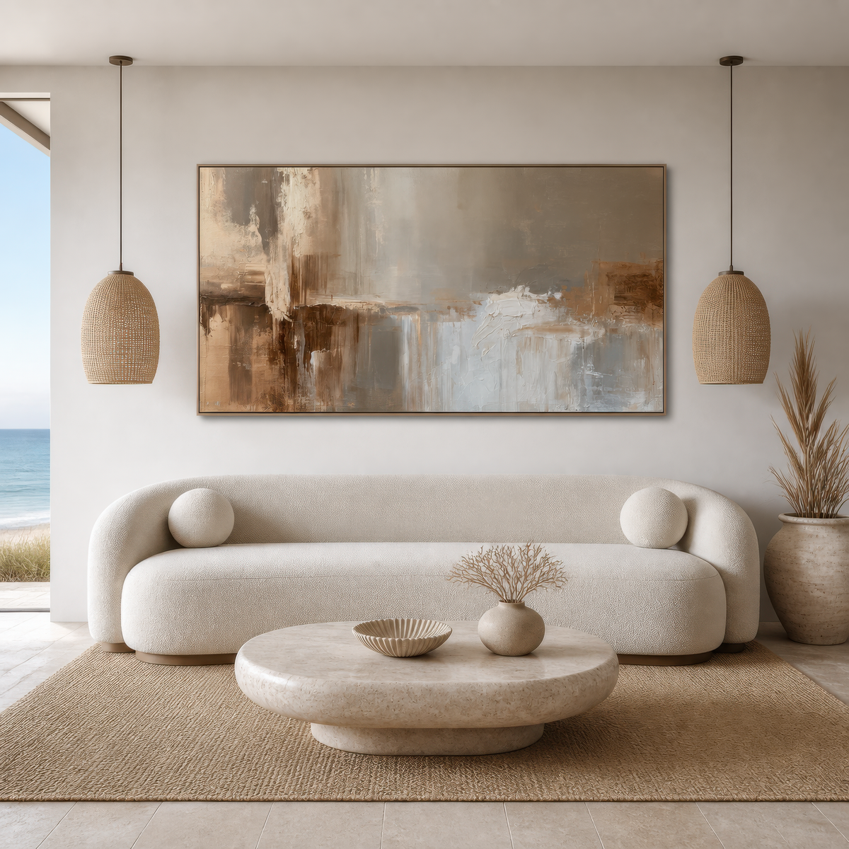 Sienna Wash – Earthy Abstract Wall Art