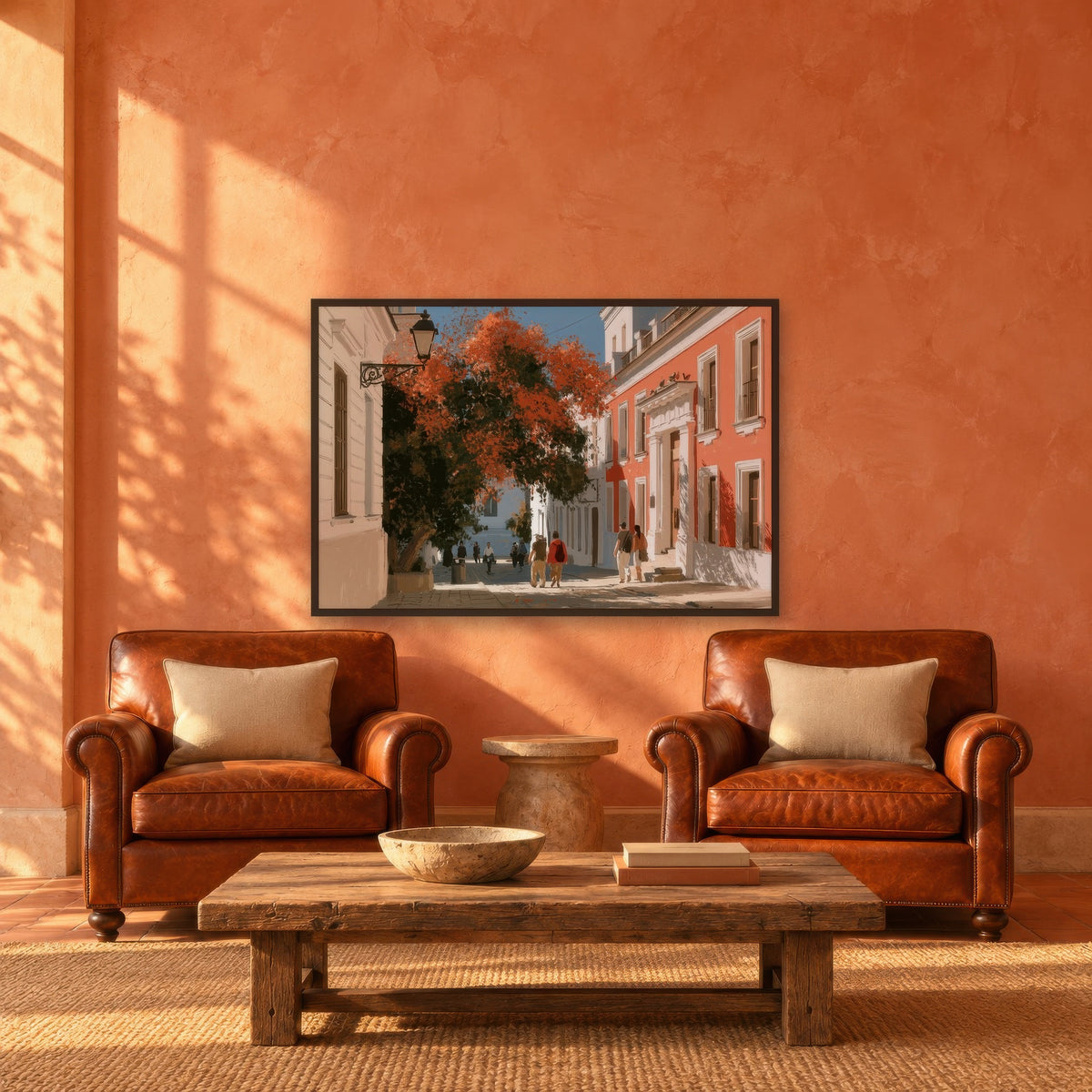Mediterranean Street Scene – Impressionist Wall Art