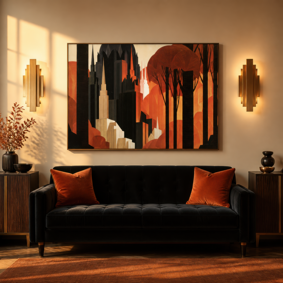 Autumn City Deco – Art Deco Wall Art