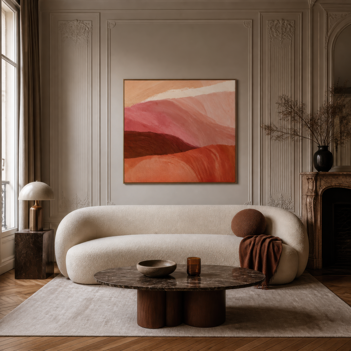 Rolling Hills at Dusk – Boho Wall Art