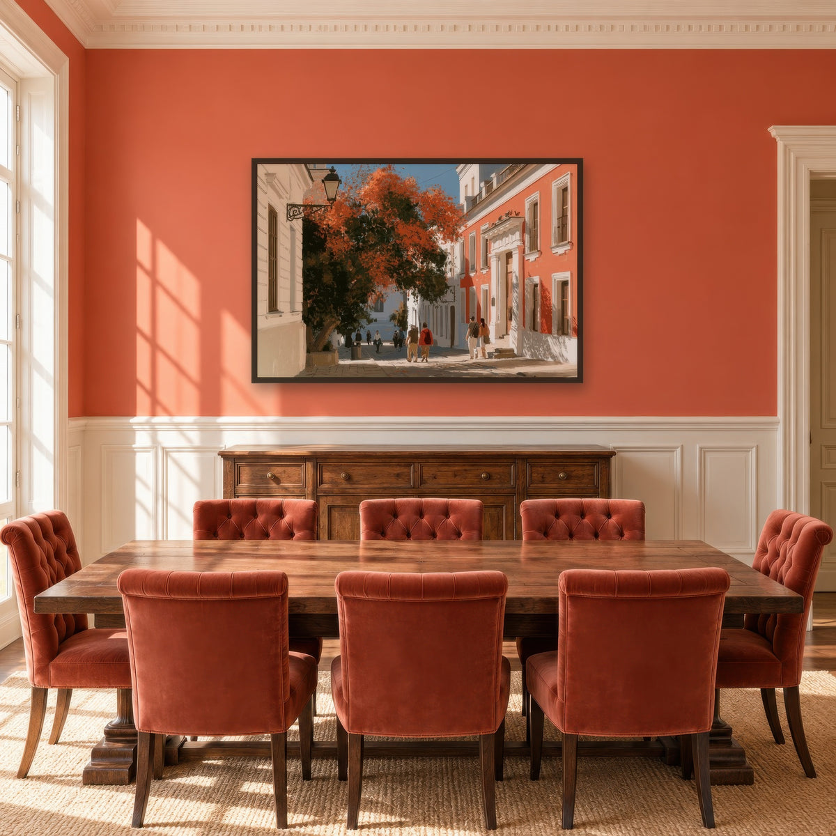 Mediterranean Street Scene – Impressionist Wall Art
