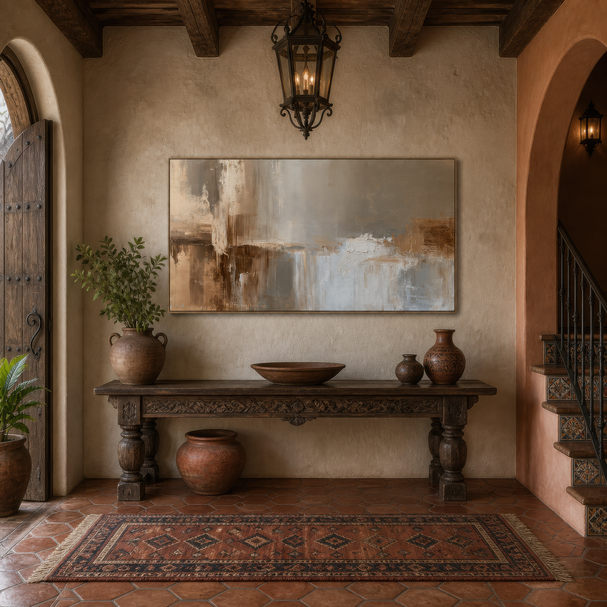 Sienna Wash – Earthy Abstract Wall Art