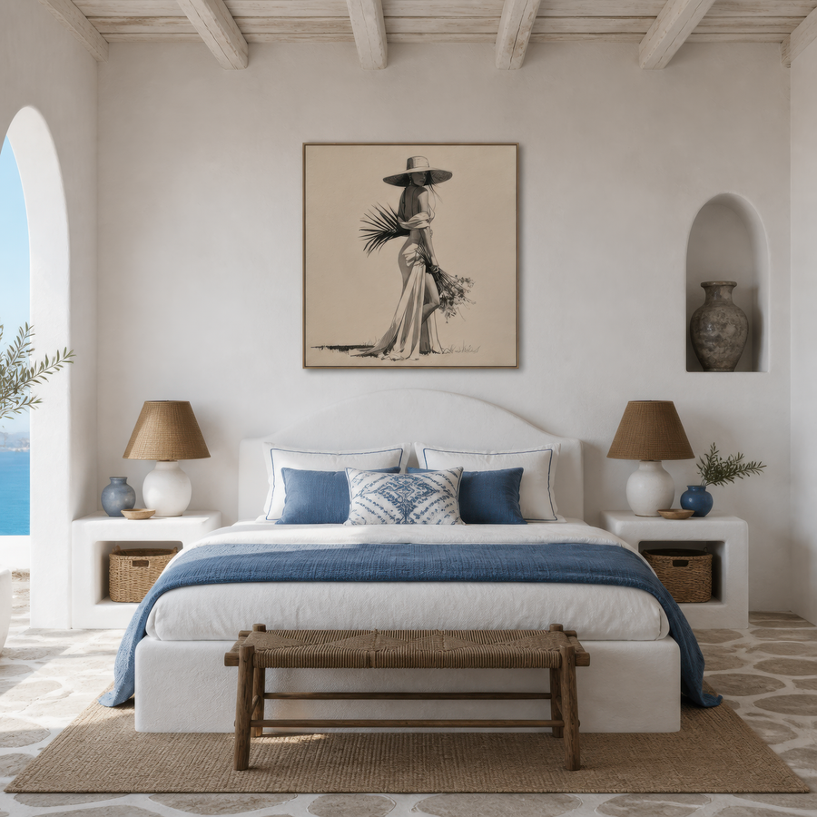Wanderer in Bloom – Boho Wall Art
