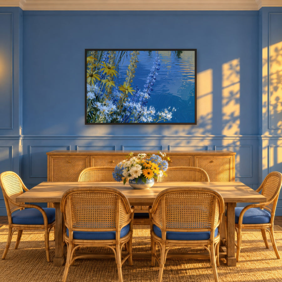 Wildflowers by the Water – Impressionist Wall Art