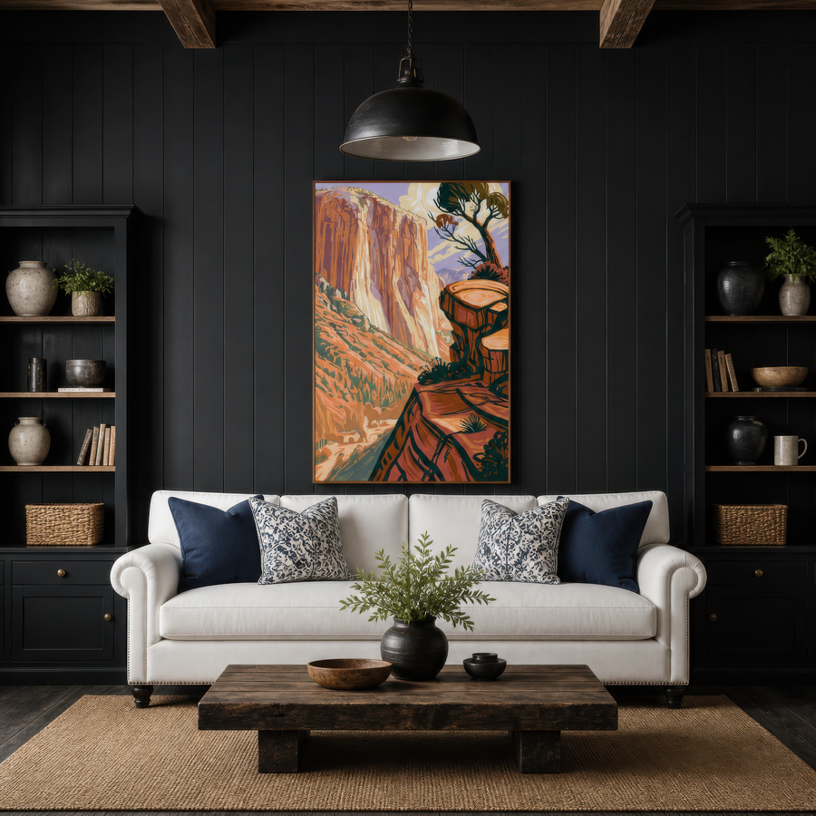 Red Rock Canyon Poster – Landscape Wall Art
