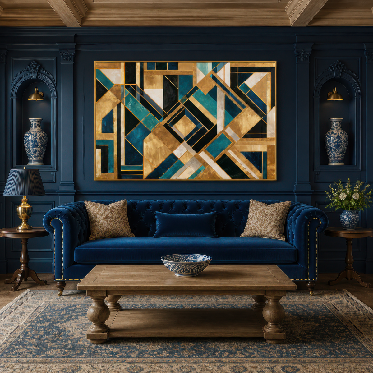 Topaz Angle – Art Deco Wall Art