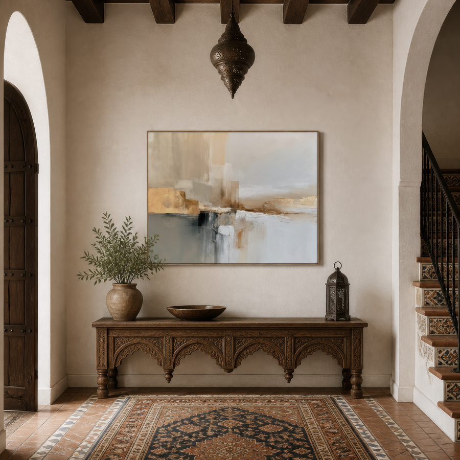 Sable Current – Earthy Abstract Wall Art