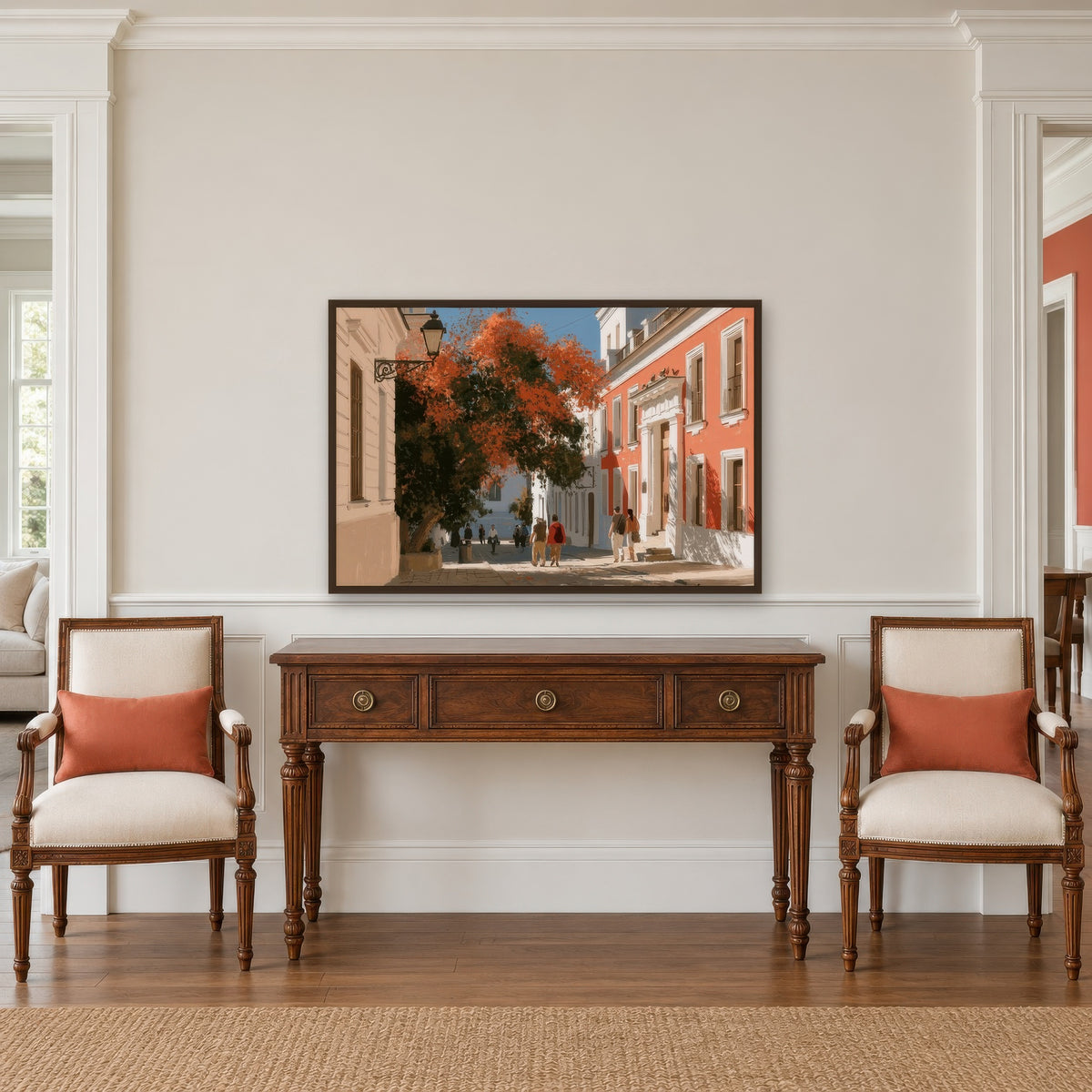 Mediterranean Street Scene – Impressionist Wall Art