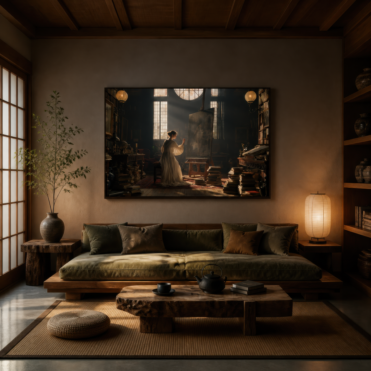 Morning in the Studio – Dark Academia Wall Art