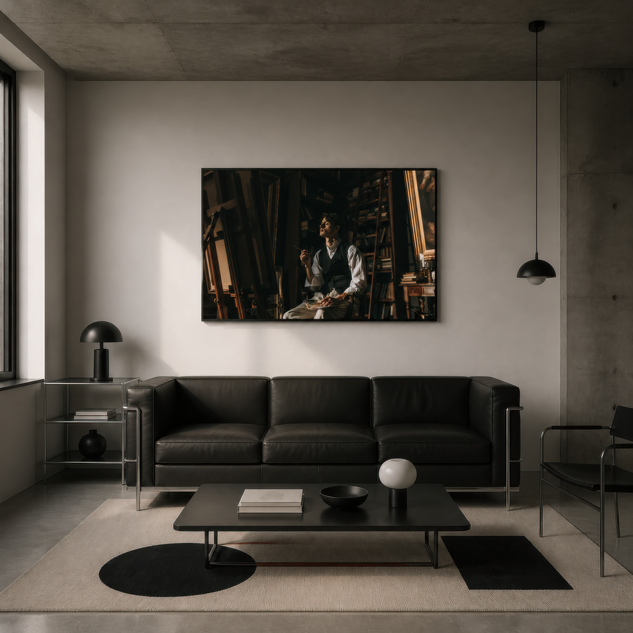 Artist in Repose – Dark Academia Wall Art