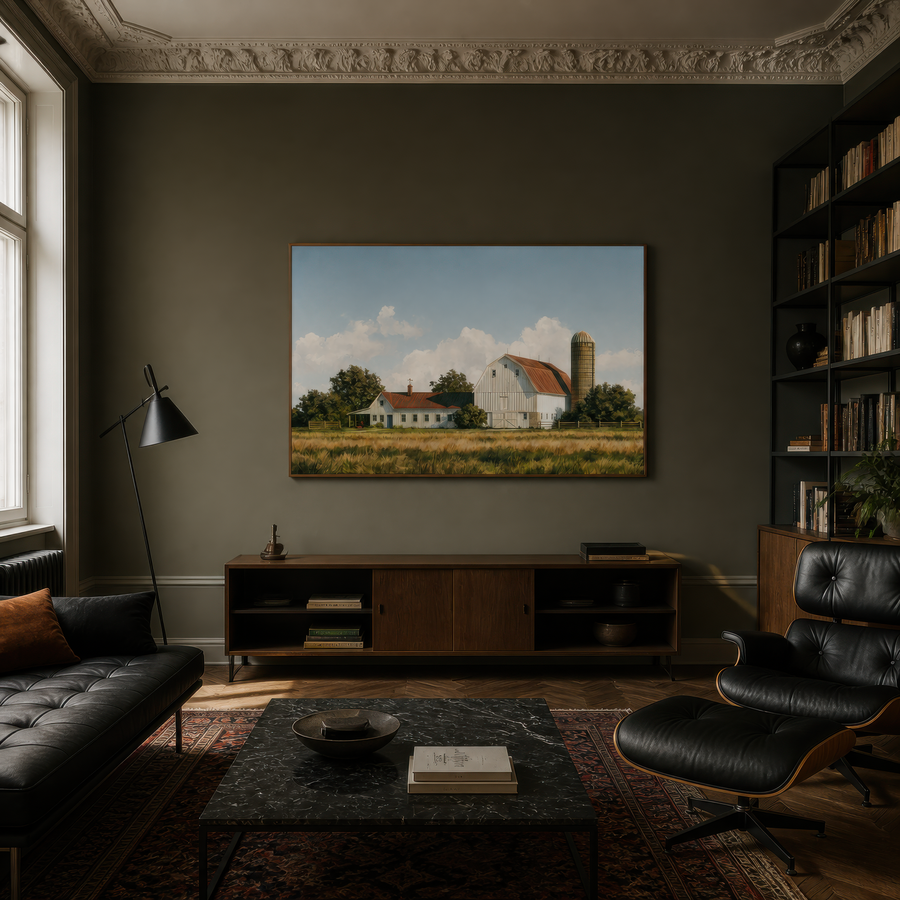 Golden Barnyard – Farmhouse Wall Art