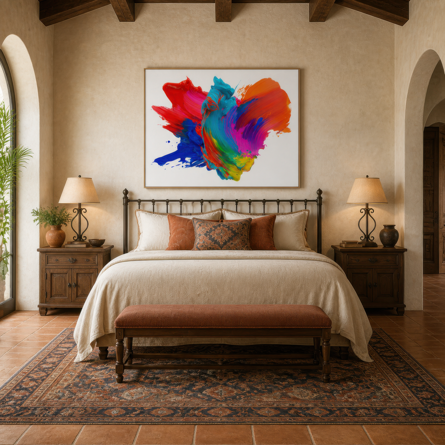 Rainbow Splash Burst – Dopamine Wall Art