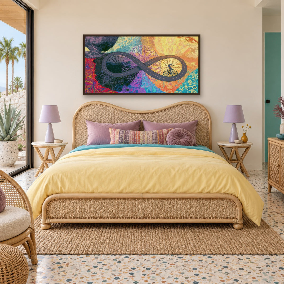 Solo Ride to Gold – Psychedelic Wall Art