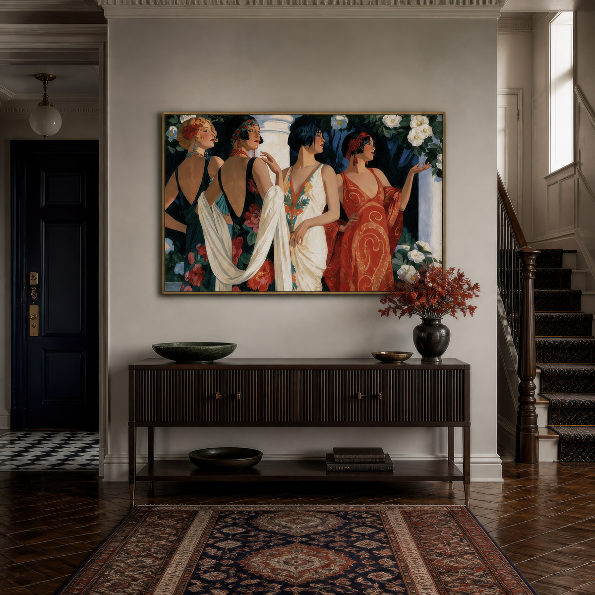 Flappers in the Garden – Art Deco Wall Art