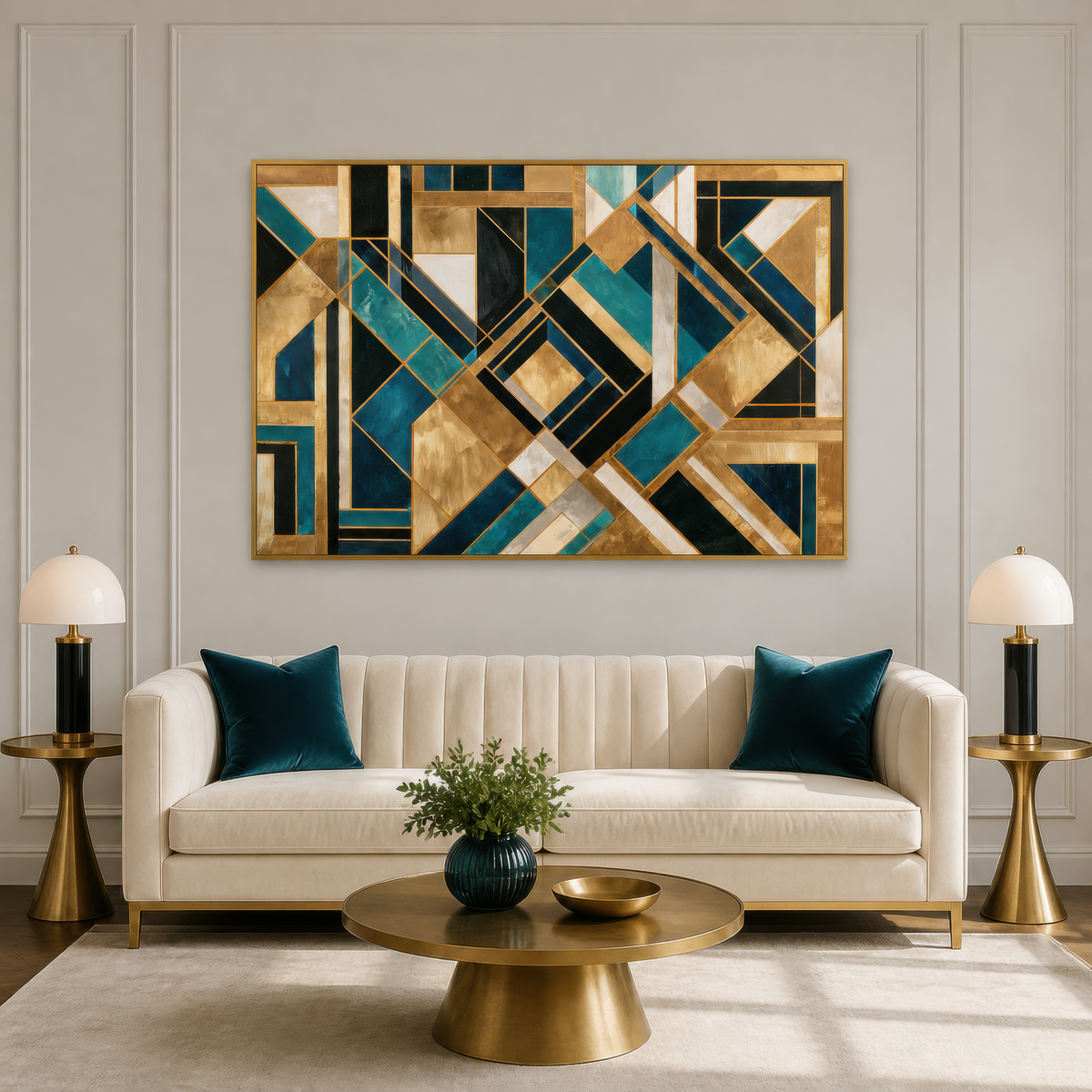 Topaz Angle – Art Deco Wall Art