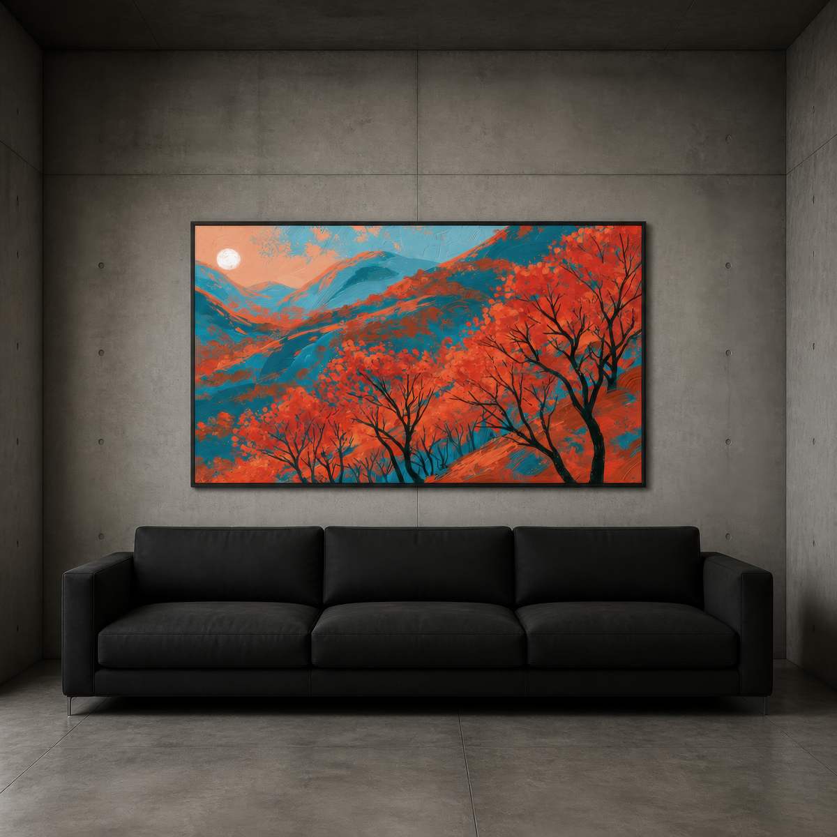 Autumn Mountain Twilight – Impressionist Wall Art