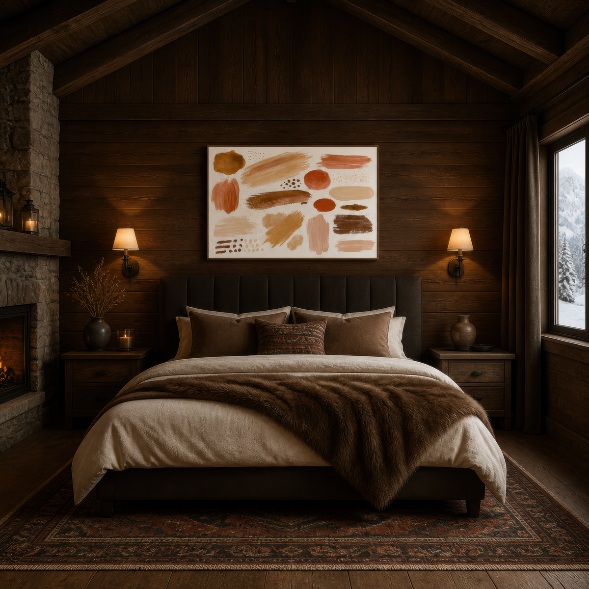 Wandering Brushstrokes – Boho Wall Art