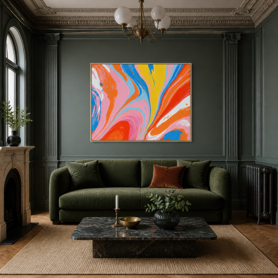 Electric Bloom – Dopamine Wall Art