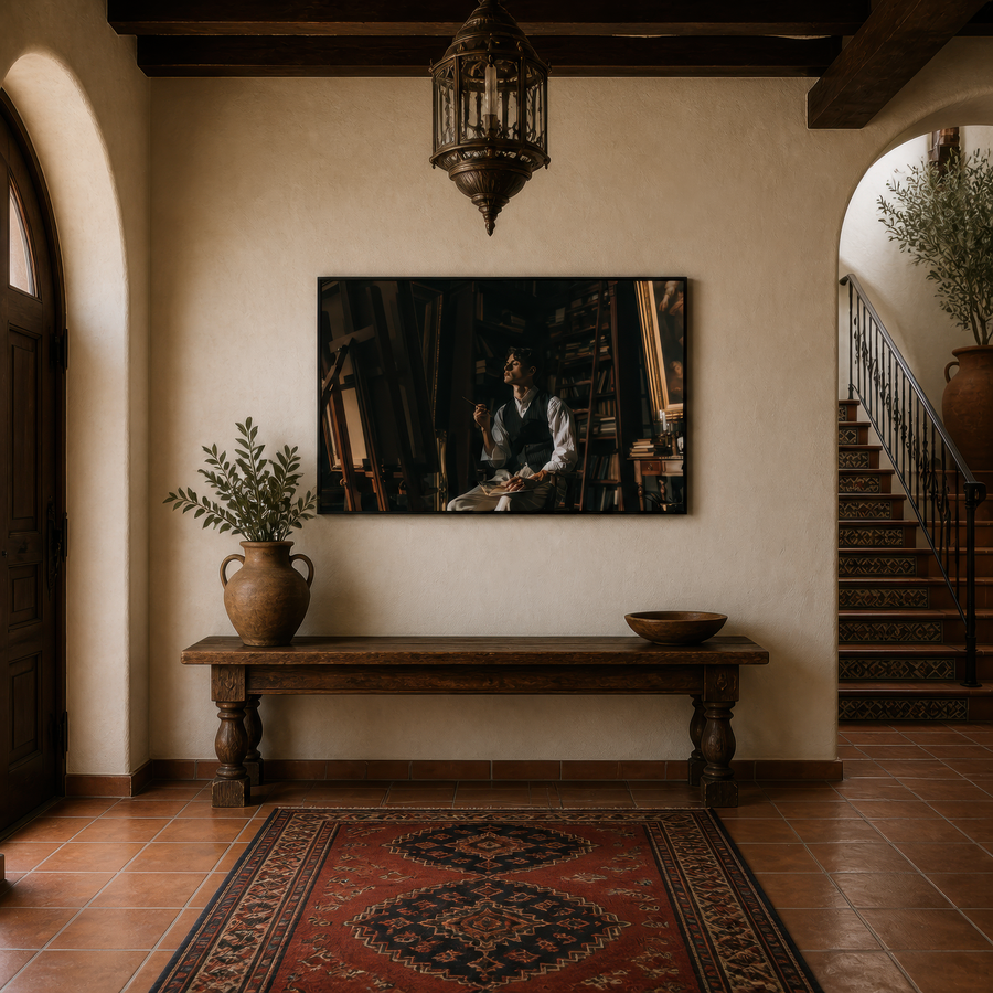 Artist in Repose – Dark Academia Wall Art