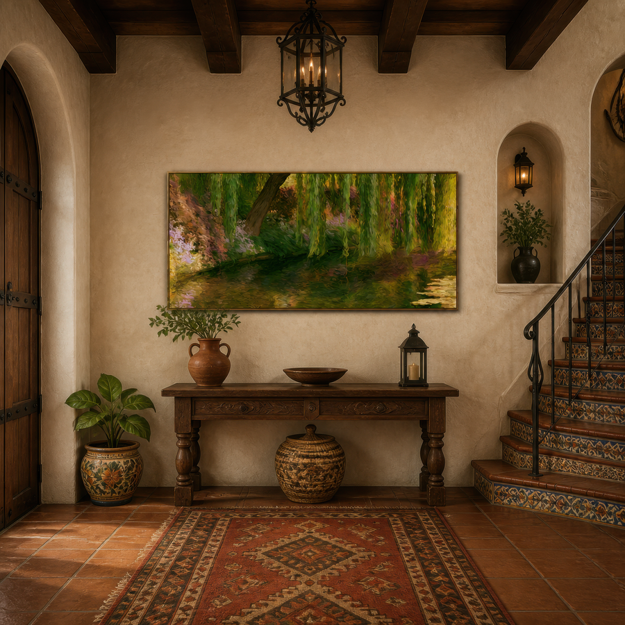 Weeping Willow Garden – Impressionist Wall Art