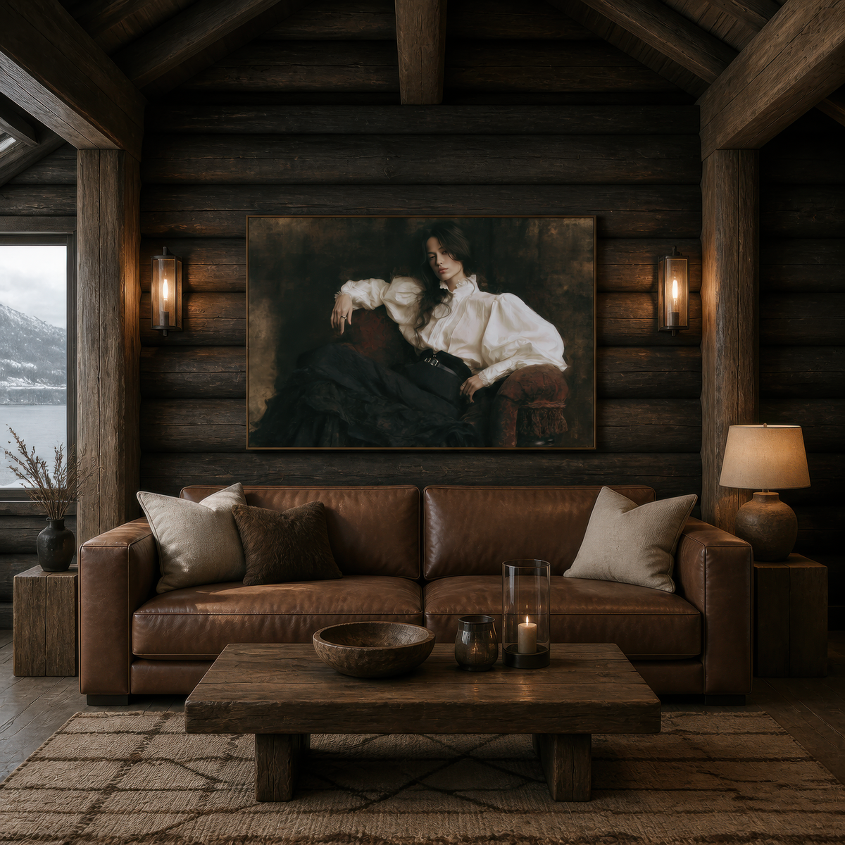 Portrait in Repose – Dark Academia Wall Art