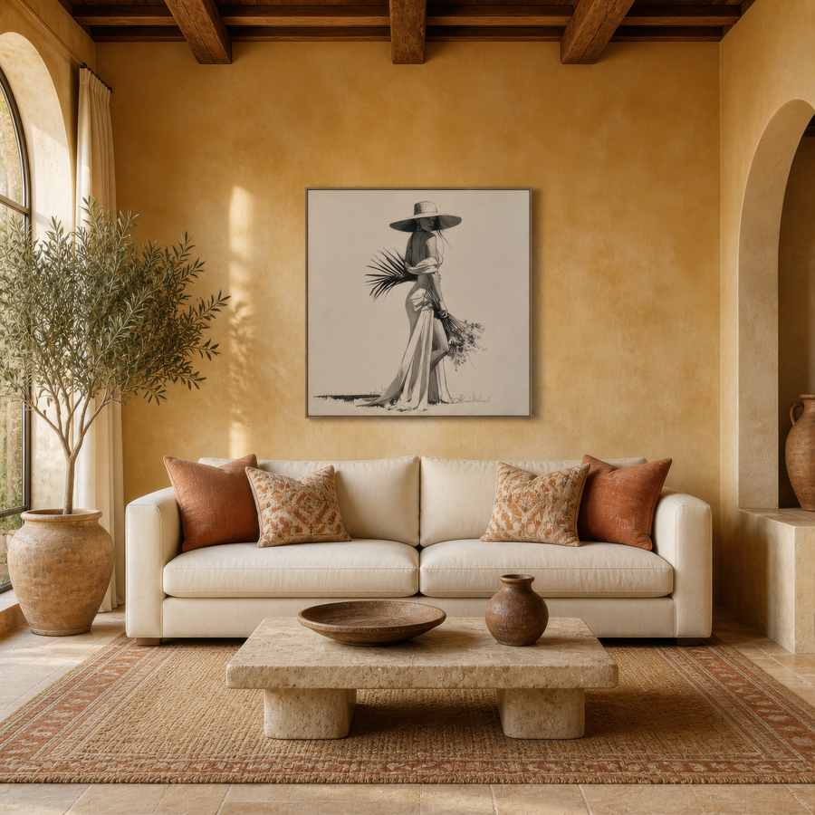 Wanderer in Bloom – Boho Wall Art