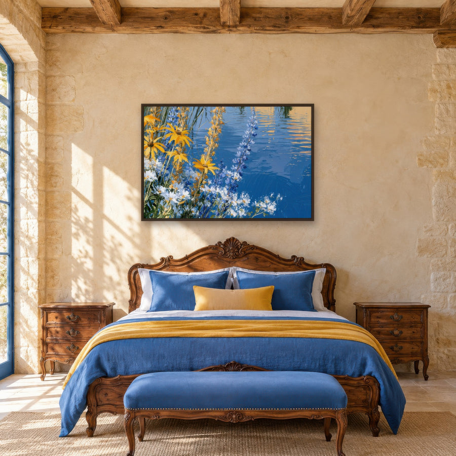Wildflowers by the Water – Impressionist Wall Art